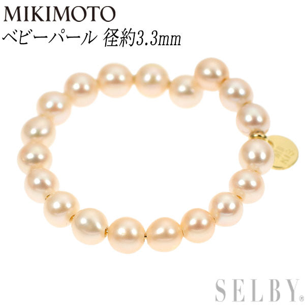 Pearly Tamikimoto K18YG Baby Pearl Ear Cuff Ring Diameter approx. 3.3mm Shape Memory Hoop 