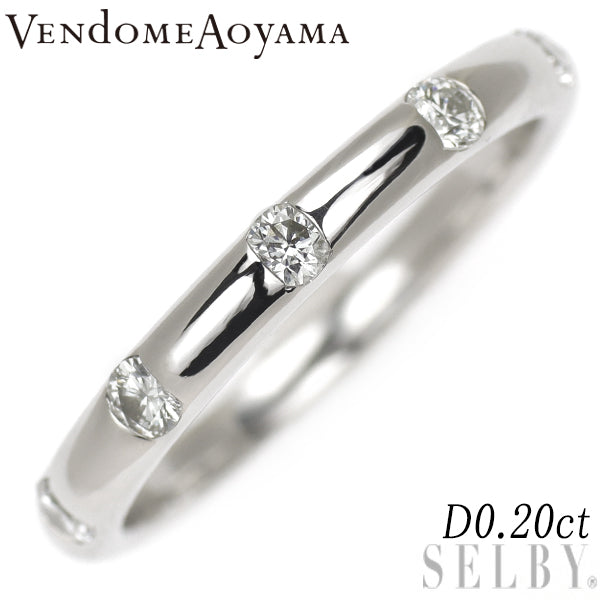 Vendome Aoyama Pt950 Diamond 0.20ct Ring 