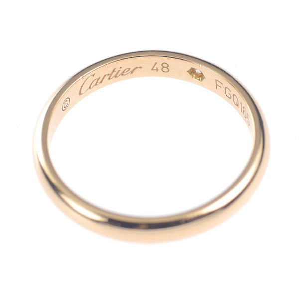 Cartier K18PG ring band size 48 