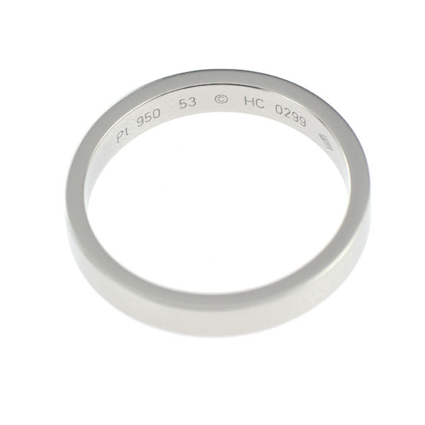 Cartier Pt950 Ring Engraved/C Deux Size 53 