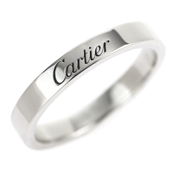 Cartier Pt950 Ring Engraved/C Deux Size 53 