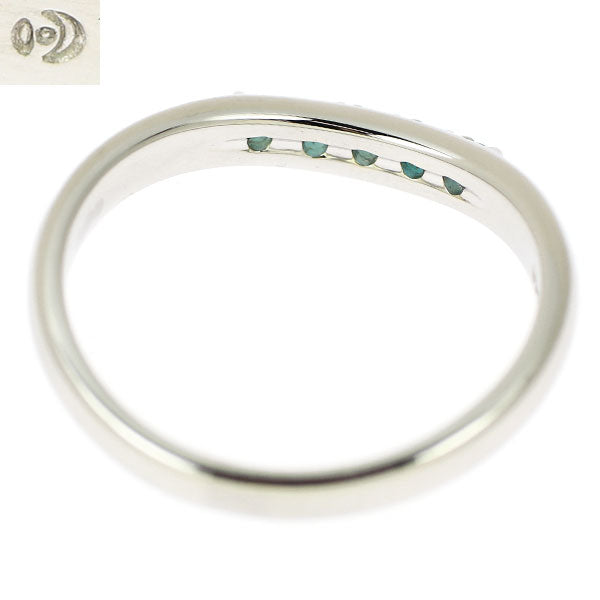 Tasaki Pearl Pt900 Paraiba Tourmaline Ring Rare