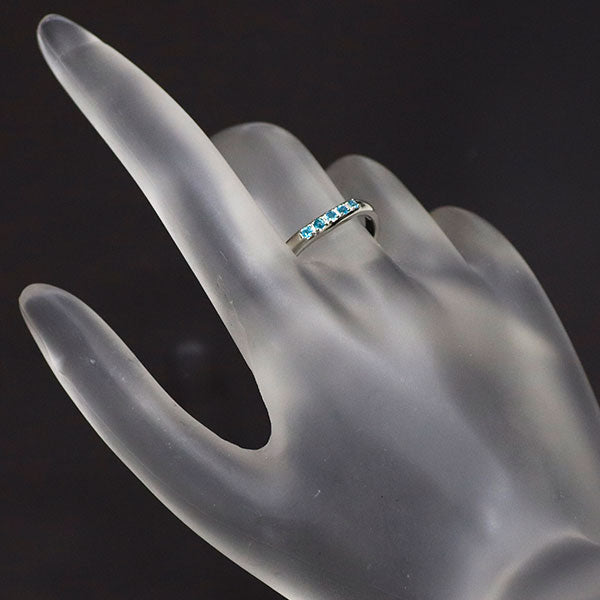 Tasaki Pearl Pt900 Paraiba Tourmaline Ring Rare