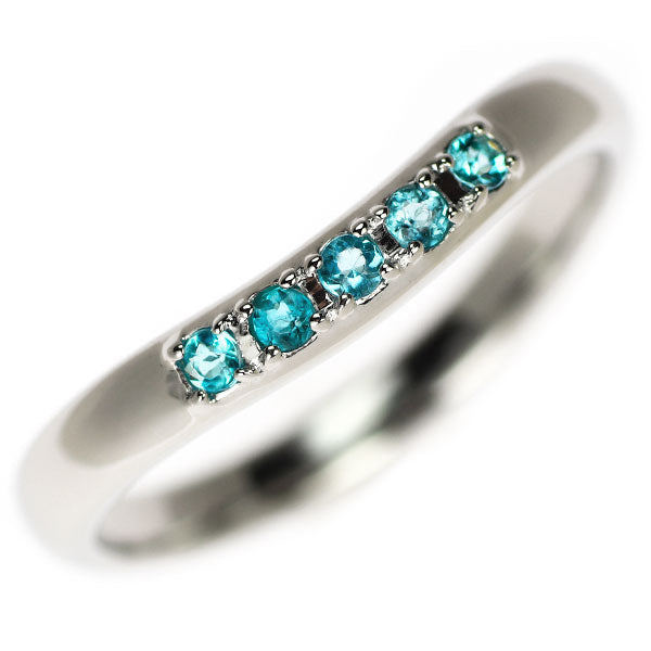 Tasaki Pearl Pt900 Paraiba Tourmaline Ring Rare