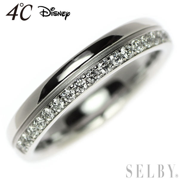 4℃/Disney Pt950 Diamond Ring 