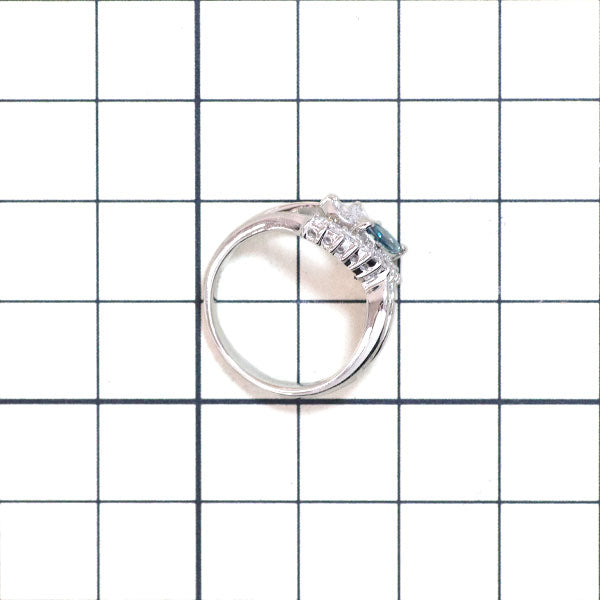 希少 Pt900 アレキサンドライト ダイヤモンド リング 0.28ct D0.32ct