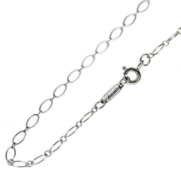 Tiffany K18WG oval link necklace 