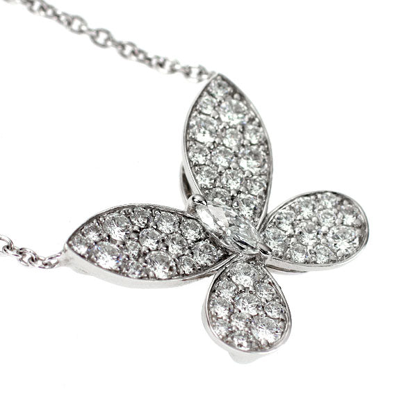 Graff K18WG Diamond Pendant Necklace Butterfly Mini 46.0cm 《Selby Ginza Store》 [S, Like New, Polished] [Used] 