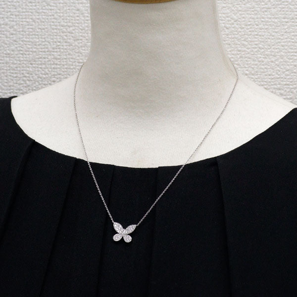 Graff K18WG Diamond Pendant Necklace Butterfly Mini 46.0cm 《Selby Ginza Store》 [S, Like New, Polished] [Used] 