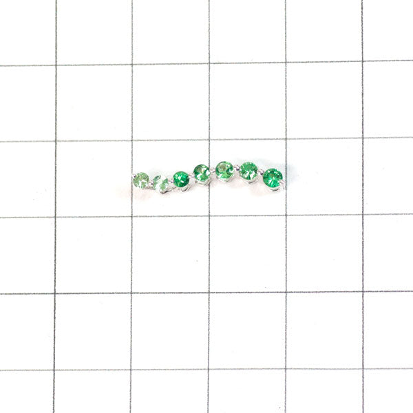 K18WG Green Garnet Pendant Top 0.32ct 