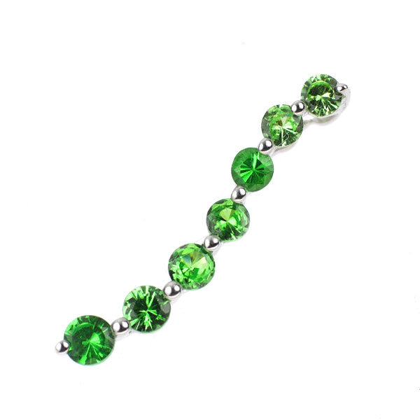 K18WG Green Garnet Pendant Top 0.32ct 