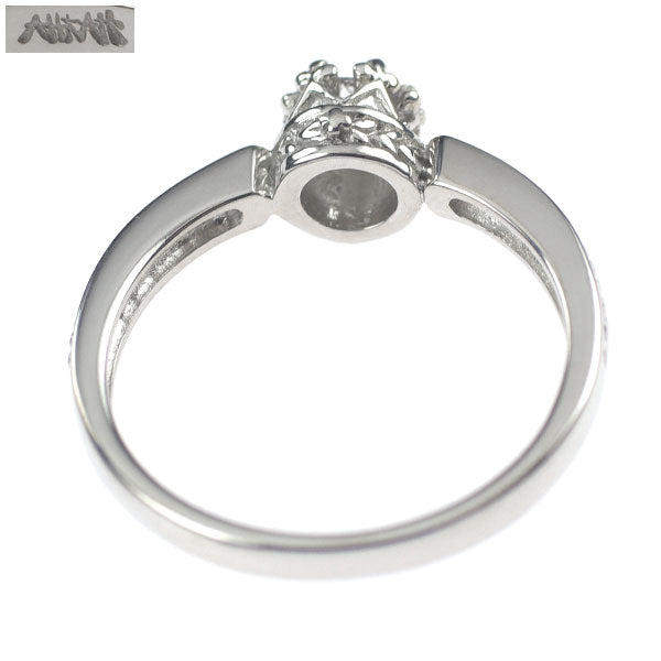 AHKAH K18WG Rose Cut Diamond Ring Rose Promise 