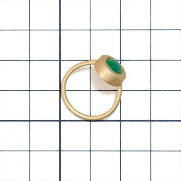 K18YG jade ring 1.37ct 