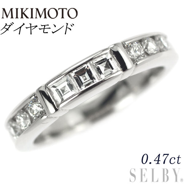 MIKIMOTO Pt950 Diamond Ring 0.47ct 