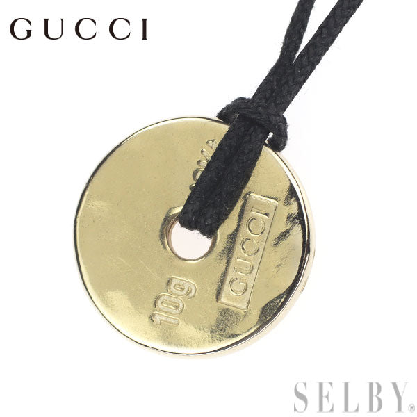 Gucci K18YG/cord pendant necklace 10g 