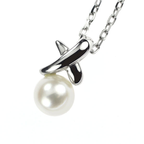 Mikimoto K18WG Akoya pearl pendant necklace, diameter approx. 5.7mm