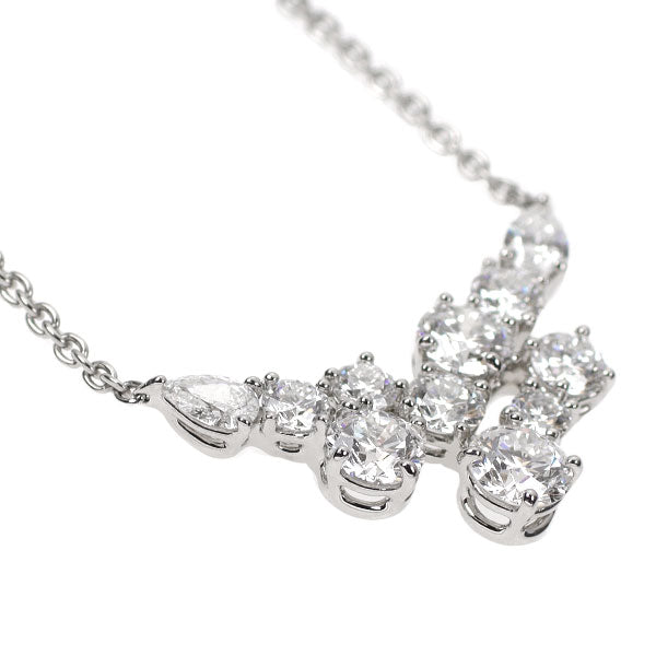 Harry Winston Pt950 Diamond Pendant Necklace Sparkling Cluster 《Selby Ginza Store》