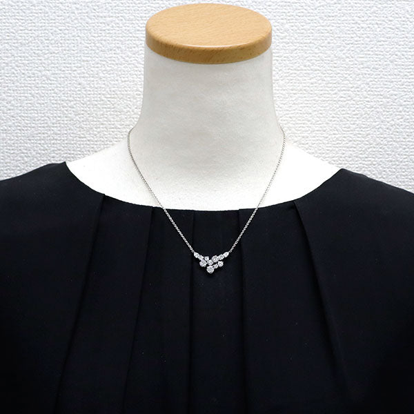 Harry Winston Pt950 Diamond Pendant Necklace Sparkling Cluster 《Selby Ginza Store》