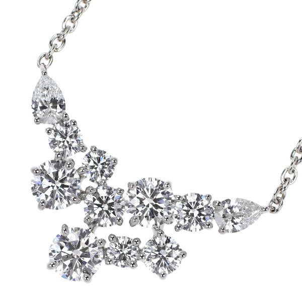 Harry Winston Pt950 Diamond Pendant Necklace Sparkling Cluster 《Selby Ginza Store》