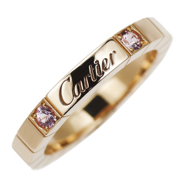 Cartier K18PG Pink Sapphire Ring Lanier 2P Size 50 