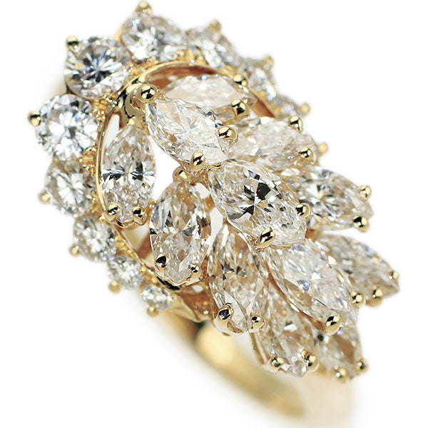 Piaget K18YG Marquise Cut Diamond Ring 