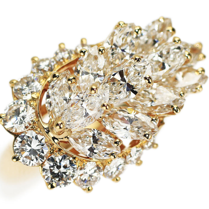 Piaget K18YG Marquise Cut Diamond Ring 
