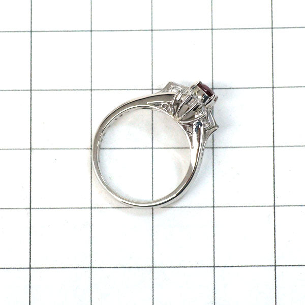 Pt900 ルビー ダイヤモンド リング 0.51ct D0.23ct