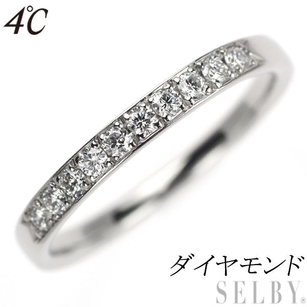4℃ Pt950 Diamond Ring 