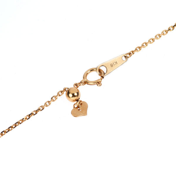 New K18PG Chain Necklace ~45cm Azuki 1.3mm 