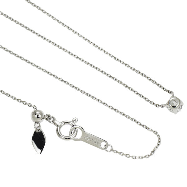 4℃ Pt850 Diamond Pendant Necklace 0.166ct 