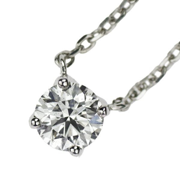 4℃ Pt850 Diamond Pendant Necklace 0.166ct 