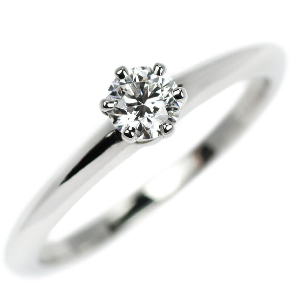 Tiffany Pt950 Diamond Ring 0.25ct Solitaire 