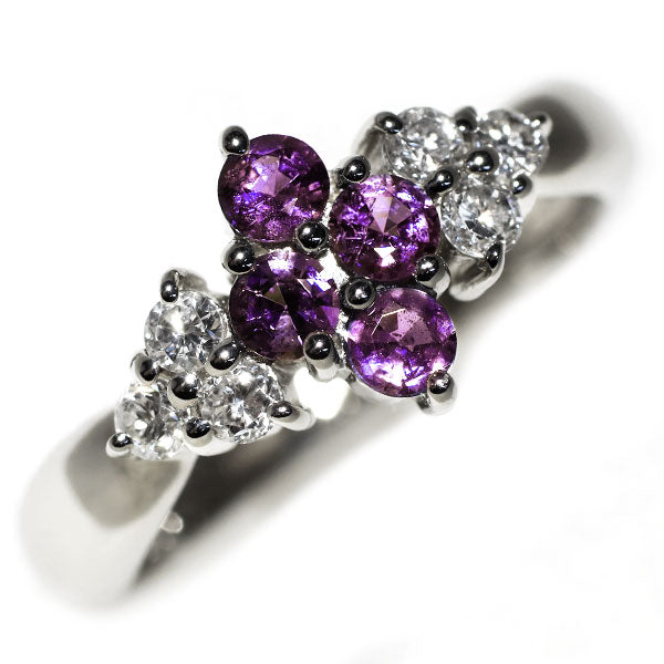 希少 Pt900 アレキサンドライト ダイヤモンド リング 0.34ct Ｄ0.23ct