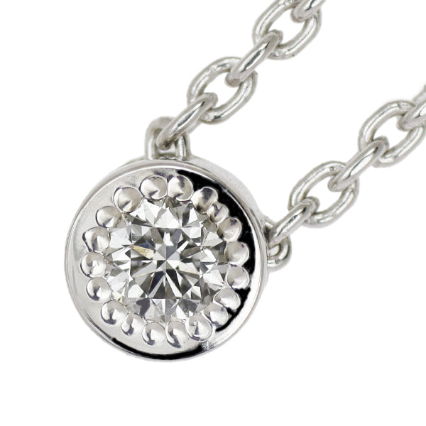 De Beers K18WG diamond pendant necklace 