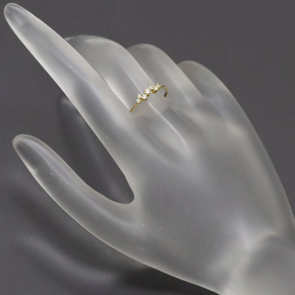 アーカー K18YG ダイヤモンド リング 0.10ct BB 現行モデル