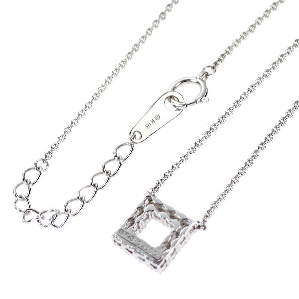 ミキモト K18WG ダイヤモンド ペンダントネックレス 0.35ct