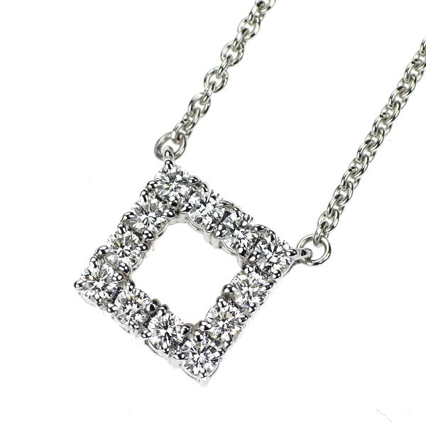 ミキモト K18WG ダイヤモンド ペンダントネックレス 0.35ct