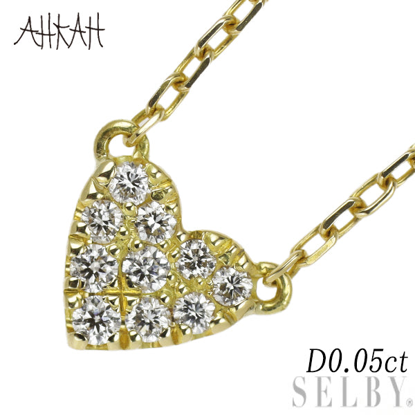 ヴィヴィアンクチュール/アーカー K18YG ダイヤモンド ペンダントネックレス 0.05ct ハート