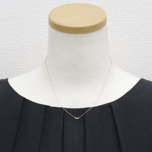 アーカー K18PG ダイヤモンド ペンダントネックレス 0.02ct アミュレット 限定モデル