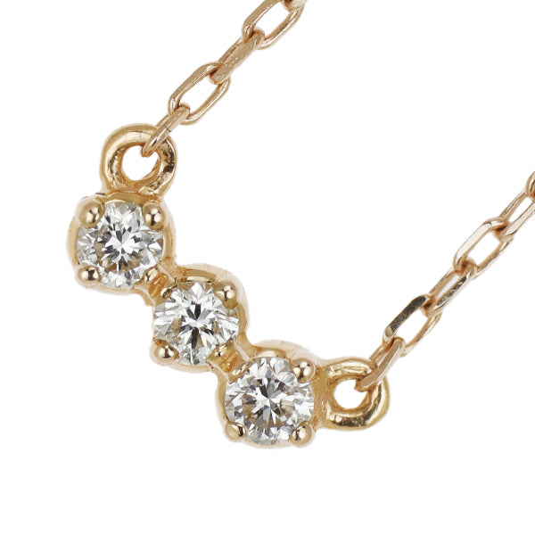 アーカー K18PG ダイヤモンド ペンダントネックレス 0.02ct アミュレット 限定モデル