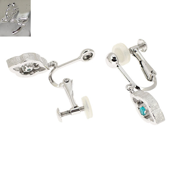 水野薫子 K18WG/K14WG パライバトルマリン イヤリング 0.06ct