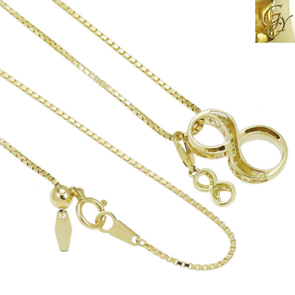 ゆきざき/ノンブル  K18YG ダイヤモンド ペンダントネックレス 0.19ct D0.05ct ノンブルSサイズ/ノンブルプティ No.8