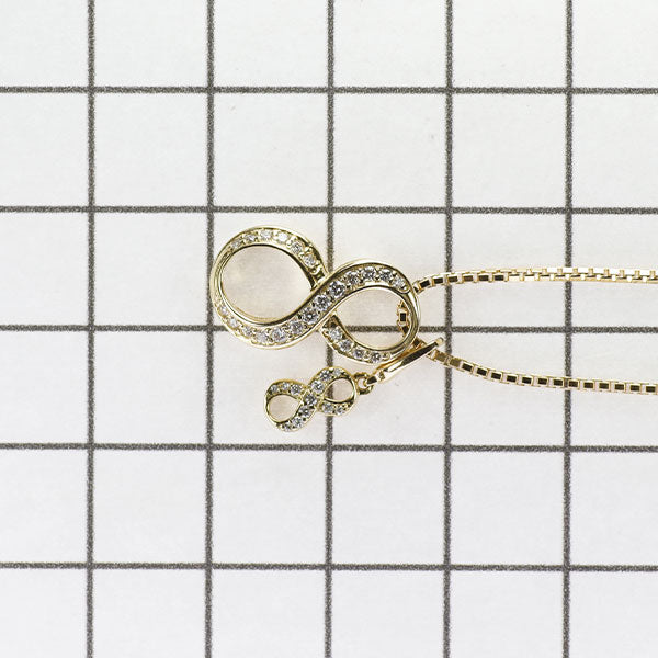 ゆきざき/ノンブル  K18YG ダイヤモンド ペンダントネックレス 0.19ct D0.05ct ノンブルSサイズ/ノンブルプティ No.8
