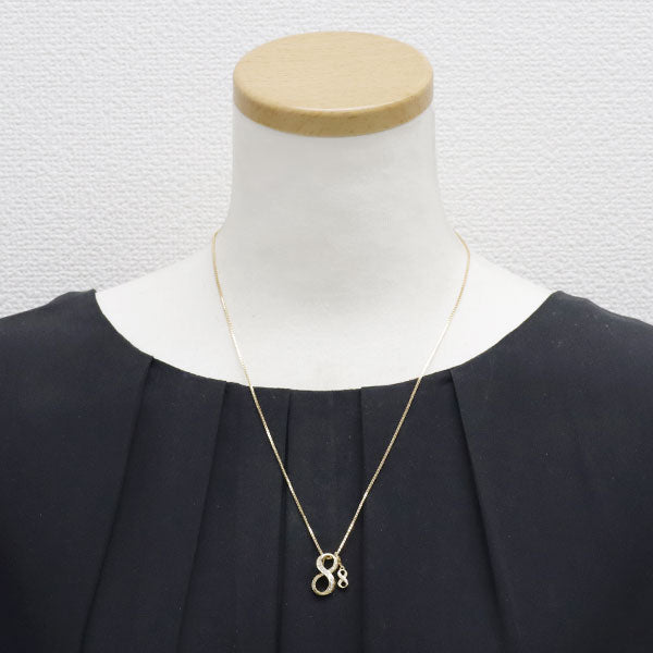 ゆきざき/ノンブル  K18YG ダイヤモンド ペンダントネックレス 0.19ct D0.05ct ノンブルSサイズ/ノンブルプティ No.8