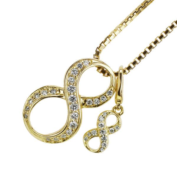 ゆきざき/ノンブル  K18YG ダイヤモンド ペンダントネックレス 0.19ct D0.05ct ノンブルSサイズ/ノンブルプティ No.8