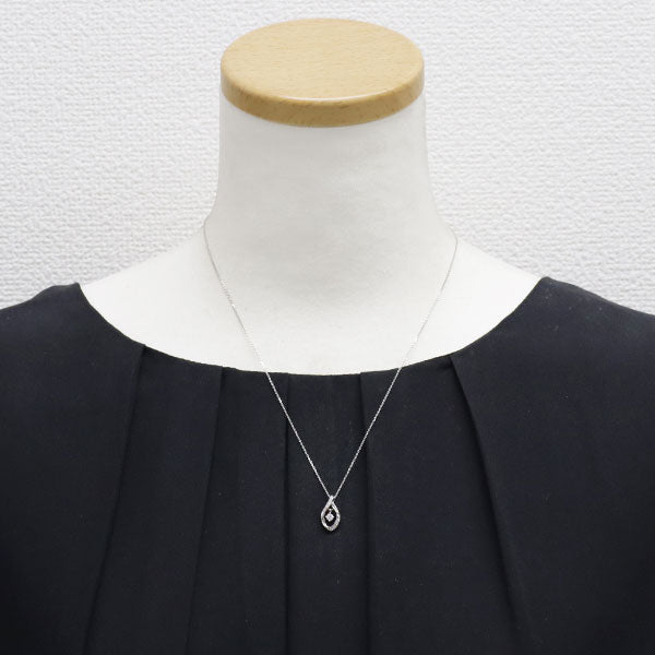 4℃ Pt850 ダイヤモンド ペンダントネックレス