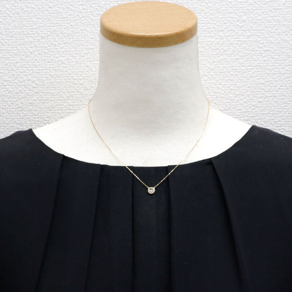 アーカー K18YG ローズカット ダイヤモンド ペンダントネックレス 0.20ct
