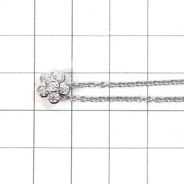 平和堂貿易 Pt950 ダイヤモンド ペンダントネックレス 0.37ct フラワー