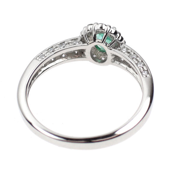 Pt900 ブラジル産パライバトルマリン ダイヤモンド リング 0.26ct D0.43ct