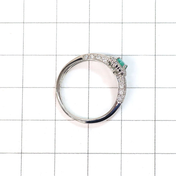 Pt900 ブラジル産パライバトルマリン ダイヤモンド リング 0.26ct D0.43ct